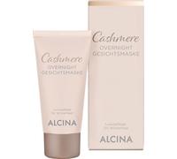ALCINA Mascarilla facial Cashmere Overnight - 1 x 50 ml - Regenera y calma la piel del invierno durante la noche - Cuidado intensivo - Para pieles secas y maduras - Con extracto de cachemira