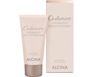 ALCINA Mascarilla facial Cashmere Overnight - 1 x 50 ml - Regenera y calma la piel del invierno durante la noche - Cuidado intensivo - Para pieles secas y maduras - Con extracto de cachemira
