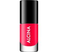 ALCINA Nail Color Raspberry Tart - 1 x 5 ml - Fácil aplicación sin rayas - Uñas brillantes, opacas intensas y de larga duración - Color intenso brillante - Esmalte de uñas en rojo brillante