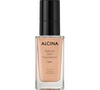 ALCINA Natural Skin Foundation Light - 1 x 35 ml - Efecto segunda piel - Opacidad de construcción individual - Acabado natural satinado - Todos los tipos de piel - Con ácido hialurónico y manteca de