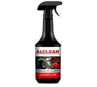 ALCLEAR 721CP Limpiador para interior de vehículos, 1000 ml | Para plástico, vinilo y cuero en interiores, antiestático, con protección UV, antipolvo, sin fragancia, fabricado en Alemania