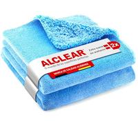 ALCLEAR 820203U_2 Paño de Doble Faz para Limpiar la Pintura del Coche, 40 x 40 cm, Azul