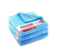 ALCLEAR 820203U - Paño de Microfibra, 3 Unidades, Limpieza de Coche, bayeta de Microfibra, para Limpiar la Pintura del Coche y el salpicadero, 40x40 cm