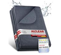 ALCLEAR 820901M_2 Secado Milagroso Paño de Ultramicrofibra, 80 x 55 cm, Gris, 2 Unidades