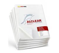 ALCLEAR 950001 Paño de Microfibra para Ventanas, Set de 5, paño de Microfibra para Cristales, del hogar y de Las Ventanas, sin Necesidad de Utilizar un paño para secar ni limpiacristales, 40 x 45 cm