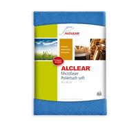 ALCLEAR 950024 Paño de pulido de microfibra suave, paño de exposición para la limpieza adecuada de superficies sensibles, lentes, joyas, 40 x 40 cm, azul