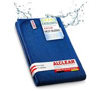 ALCLEAR 820901 Milagro seco de Microfibra para el Cuidado del Coche, la Pintura de automóviles, la Moto, la Cocina y el Uso doméstico, paño de Microfibra Suave y seco, 60 x 40 cm, Azul