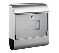 Alco 8608 Buzón Plateado con Caja para periódicos