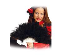 Alco Abanico Plumas Negro