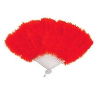 Alco Abanico Plumas Rojo