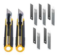 Alco-Albert 125A_119/1 - Cúter con 50 cuchillas de repuesto, 2 cuchillos de seguridad con retracción automática de la cuchilla