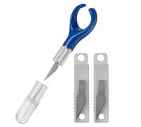 Alco-Albert 1448-15_1446 - Set de bisturís, cuchillo para manualidades con 12 cuchillas de repuesto, cuchillo para tallar, cuchillo para manualidades