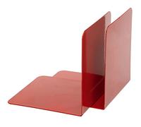 ALCO-Albert 4302-12 Sujetalibros de metal 130x140x140 mm, 2 unidades, rojo