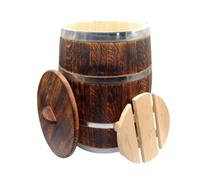AlcoFermBrew Barril de Roble para Fermentación - Conservación Tradicional de Alimentos (10L)