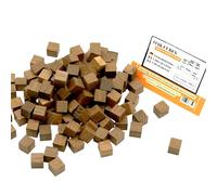 AlcoFermBrew Cubos de Roble Francés 100g - Tostado Medio, para Aromatizar Vino, Sidra, Cerveza y Vodka, Notas de Frutos Secos Tostados y Especias