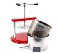 AlcoFermBrew Exprimidor de queso 4.3L - Acero inoxidable, Manual, Para Quesos blandos y duros