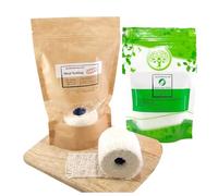 alcofermbrew Red de carne 5 mts + sal salada 0,6% 100 g - Red de jamón, red para ahumar, sal de nitrito (125 mm/5 mts)