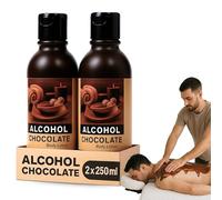 Alcohol de Chocolate, Alcohol con esencia de chocolate, Ideal para friegas y masajes, Nutre y perfuma la piel, Solución Tópica Natural para Masaje, Alivio Muscular y Articular, 500 ml