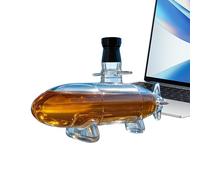 Alcohol Decanters, Submarine Shaped Wine Bottle, 3D Sculpted Whiskey Container with Intricate Detailing, Ideal Display Piece for Home Bar Party Wedding Camping Travel Celebration Collectors