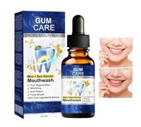 Alcohol Free Mouthwash, Tooth Care Cleaning System, 50ml Tooth Gum Wash with Mild Freshening Feature, Daily Hygiene Solution for Adults Use, Compact Travel Mouth Rinse with Clean Modern Design