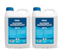 Alcohol Isopropílico 99,9% Puro 10L | Isopropanol 2 x 5L | Limpieza de Componentes Electrónicos, Limpia Contactos, Objetivos, Pantallas, Superficies | Isopropyl Alcohol Limpieza