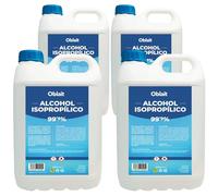 Alcohol Isopropílico 99,9% Puro 20L | Isopropanol 4 x 5L | Limpieza de Componentes Electrónicos, Limpia Contactos, Objetivos, Pantallas, Superficies | Isopropyl Alcohol Limpieza