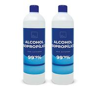Alcohol Isopropílico 99,9% Puro | Isopropanol | Limpieza de Componentes Electrónicos. Limpieza de Superficies (2 Botellas de 1 Litro)