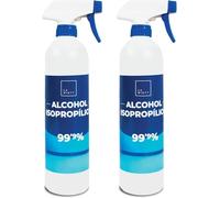 Alcohol Isopropílico 99,9% Puro Spray 2000 ml | Isopropanol 2 x 1000 ml | Limpieza de Componentes Electrónicos, Limpia Contactos, Objetivos, Pantallas, Superficies | Isopropyl Alcohol Limpieza