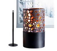 Alcohol Lamp Burner - Iron Double Layer Metal Stove for Tabletop Heating | Hollow Design with Stable Flame Control, Compact Alcohol Burner for Holiday Party Office Home Desk Yard Garden