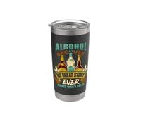 Alcohol, porque ninguna gran historia comienza con la cita de ensalada Vaso térmico de acero inoxidable de doble pared