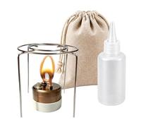 Alcohol Stove Burning Fireplace - with Windshield Pot Stand Portable Camp | Portable Camp Mini Alcohol Stove for Cooking Brewing Coffee | Hiking Backpacking Beginners Adults Men Alcohol Stove Burning