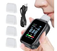 Alcohol Test Device - Breath Monitor for Personal Safety | Abs Digital Sensor with Quick Warm-Up, Portable Type-C Charging, Compact Size Design, Accurate Reading Storage, Lightweight Use for Car