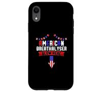 Alcoholímetro americano 4 de julio soplar aquí Día de la Independencia Carcasa para iPhone XR