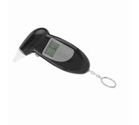 Alcoholímetro Digital Homologado Profesional con Pantalla LCD, Alarma Acústica y 50 Boquillas, Test de Alcoholemia Portátil para Uso Doméstico
