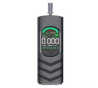 Alcoholímetro digital sin contacto probador de alcohol con pantalla LCD alerta de voz tipo C carga negro MR505