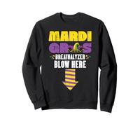 Alcoholímetro Mardi Gras Blow Here Funny Fat Tuesday Dad Men Sudadera