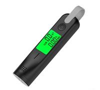 Alcoholímetro recargable para pruebas con alta precisión 0.01% BAC pantalla LCD portátil probador de respiración para uso personal negro