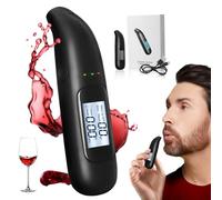 Alcoholímetro, Test Alcoholemia de Policía, Pantalla LCD, Recargable, Medidor de Alcoholimetro Homologado Portátil, Necesario para Personas Y Profesionales
