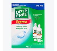 Alcon Opti-Free Express - Líquido para lentes de contacto, paquete de 2 frascos de 355 ml