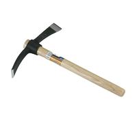 Alcotana de 550 g con mango de madera, ideal para trabajos de carpintería y para hacer cortes precisos en madera.