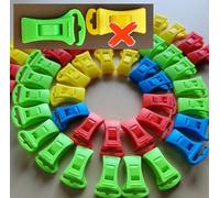 Alcrea® 44 Pinzas para Calcetines para Lavadora y Secadora. Siempre emparejados y directos al cajón sin Doblar. Diseño Multifunción con Gancho Grande. Ver Video. Variante Mundial de Futbol 2026