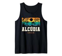 Alcudia España Mallorca Playa Sunset Design Camiseta sin Mangas