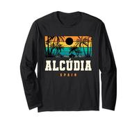 Alcudia España Mallorca Playa Sunset Design Manga Larga