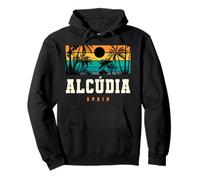 Alcudia España Mallorca Playa Sunset Design Sudadera con Capucha