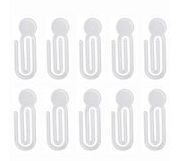 ALCXAZS 10 piezas/juego de clips para archivos de cuaderno DIY para diseños álbumes fotos personalizados, clips papel transferencia calor acrílico, recetas, etc. , 10*4.8 cm