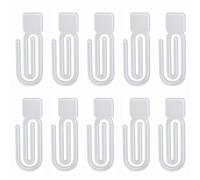 ALCXAZS 10 piezas/juego de clips para archivos de cuaderno DIY para diseños álbumes fotos personalizados, clips papel transferencia calor acrílico, recetas, etc. , 12.7 x 4.8 cm