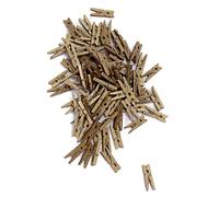 ALCXAZS 100 Uds. Mini clavijas ligeras de Para madera, Clips portátiles, pinzas decorativas para la ropa, coloridas para el hogar y el aula