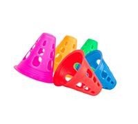 ALCXAZS 30 Uds Conos de Entrenamiento Juegos de Deportes al Aire Libre Pilas Patinaje Suave Conjunto Cono a Prueba Viento Hueco Equipo Baloncesto fútbol