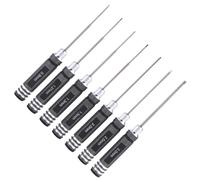 ALCXAZS 7 unids/set Kit de destornilladores hexagonales 0,9mm 1,27mm 1,3mm,5mm 2,0mm 2,5mm 3,0mm herramienta RC helicóptero RC coche juego de controladores hexagonales