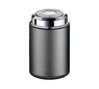 ALCXAZS Afeitadora de carga portátil, afeitado eléctrico resistente al agua, herramienta para Barba, carga inalámbrica, sin restricciones y cómoda, gris